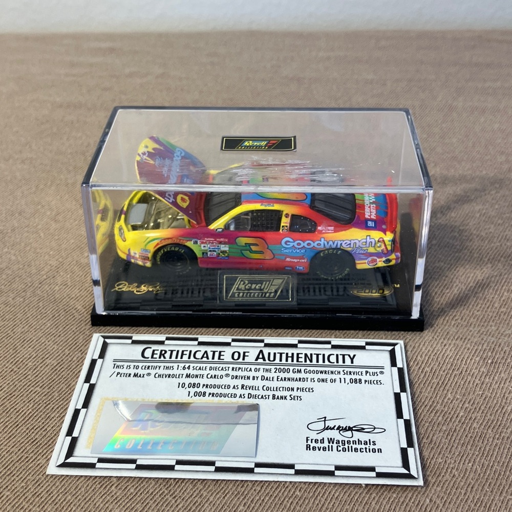 Dale Earnhardt 2000 GM Goodwrench Peter max Chevrolet Monte Carlo die cast car.